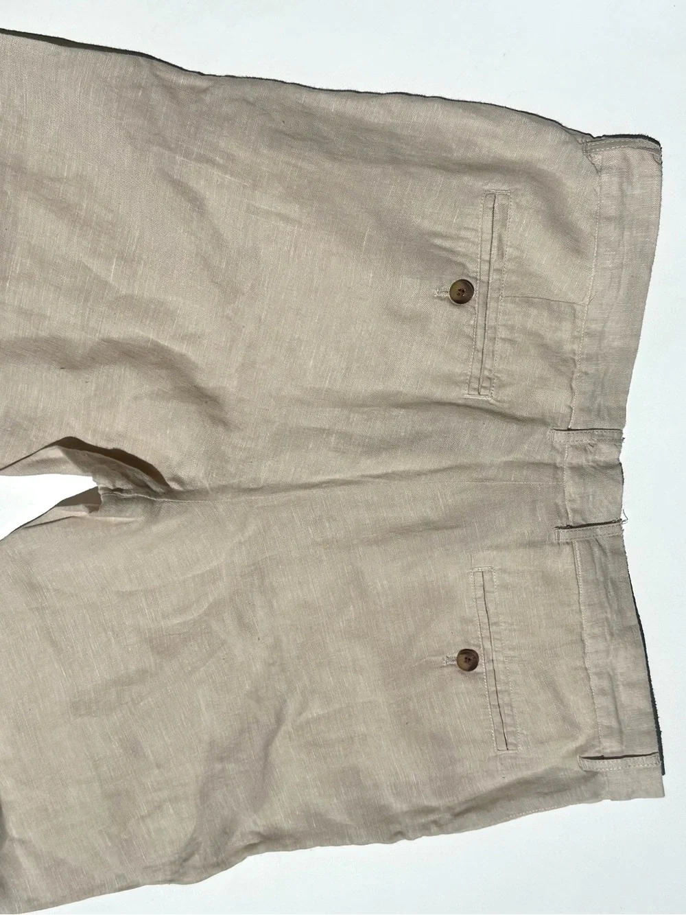 Club Room 100% Linen Men's Casual Beige Cream Pants